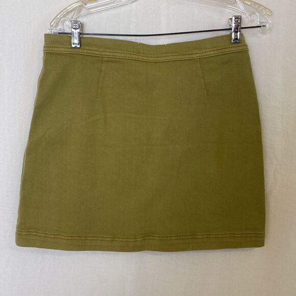 Denim Skirt Size Medium Others Follow Olive Green - Picture 4 of 5